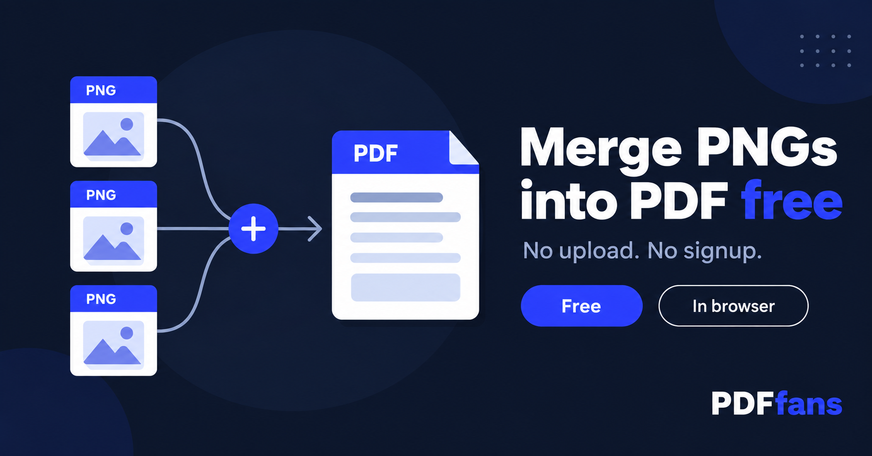 How to Merge Multiple PNG Files into One PDF (Free, No Upload)