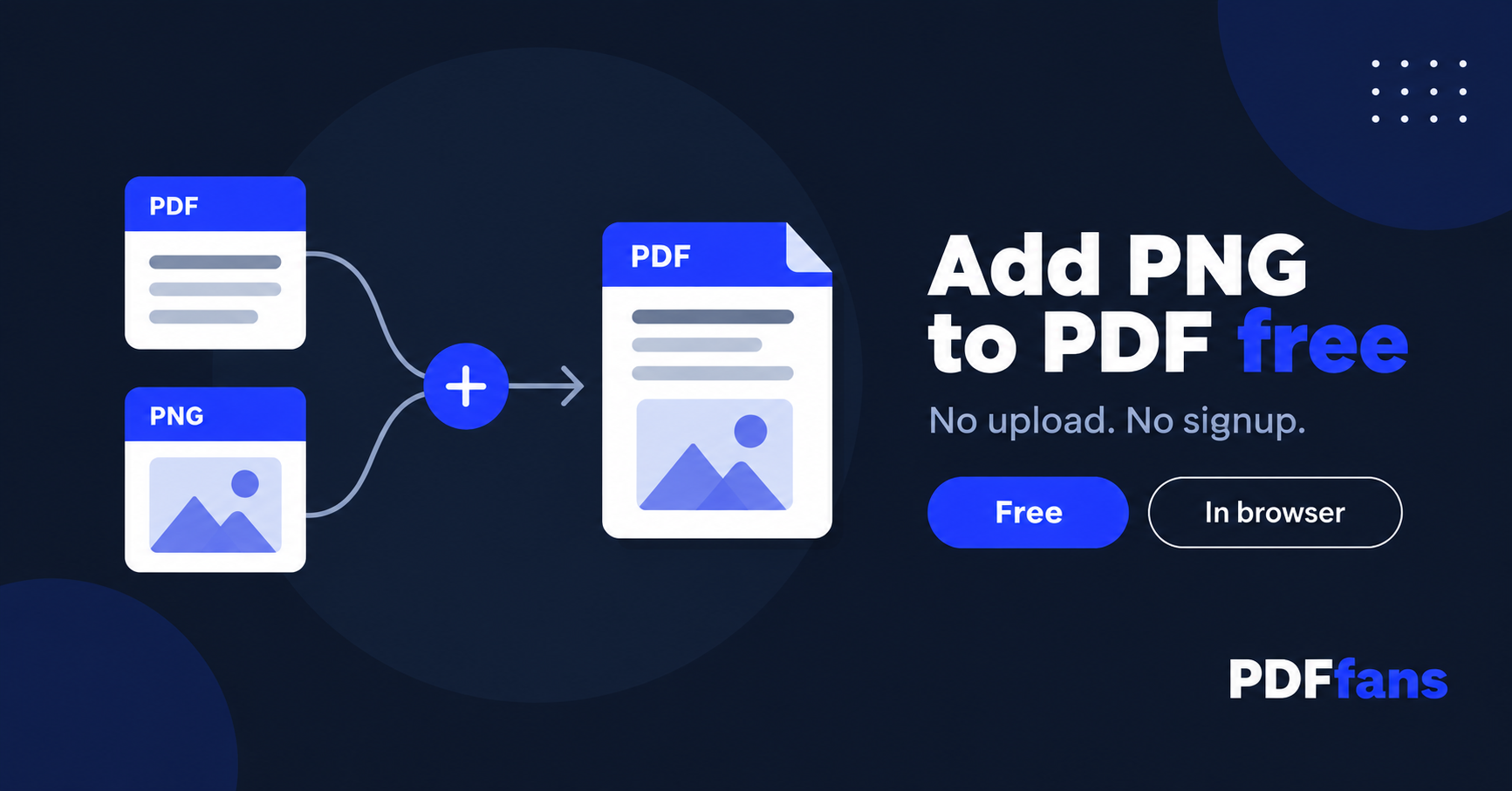 How to Add a PNG Image to an Existing PDF (Free, No Signup)