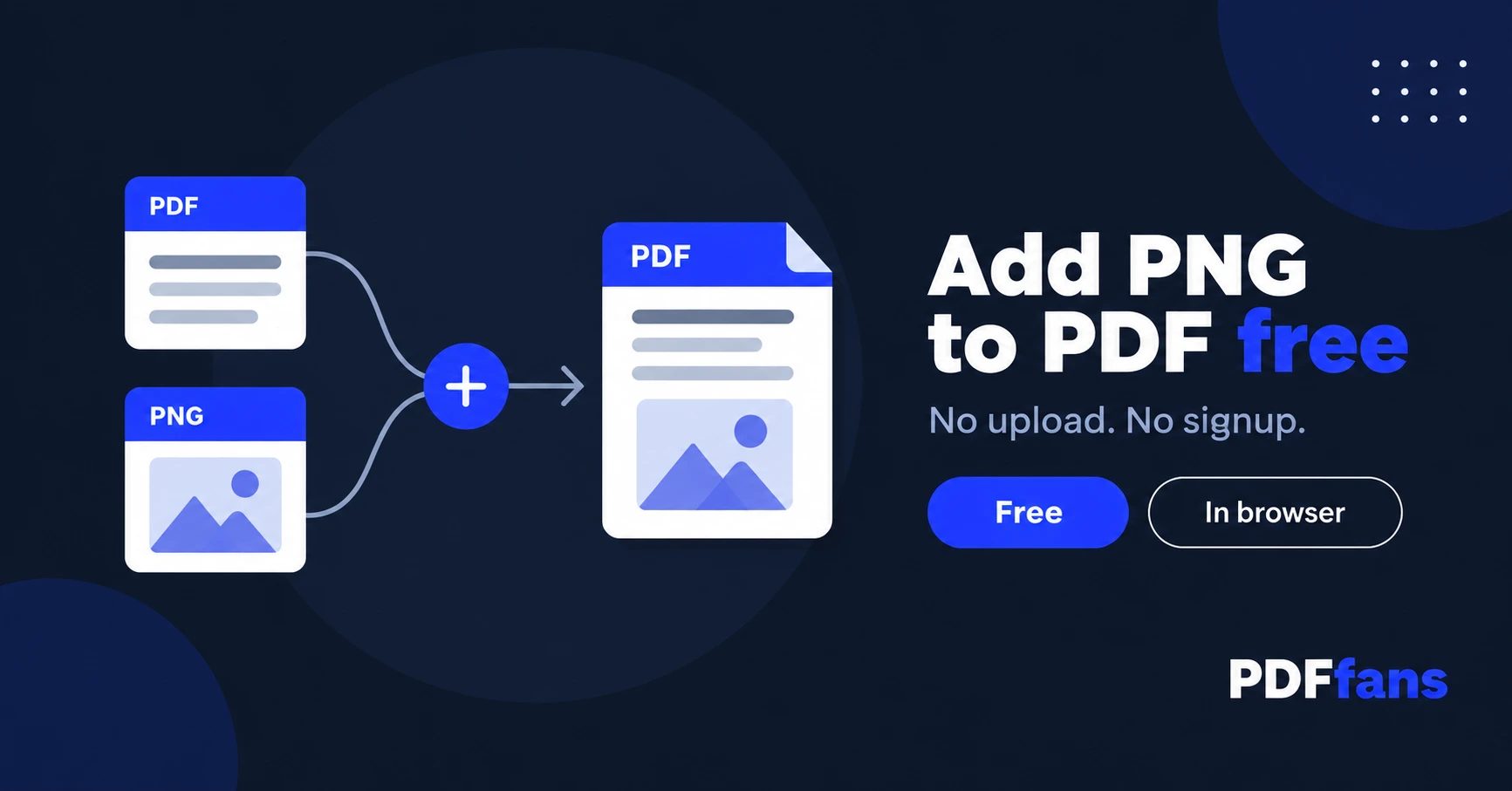 How to Add a PNG Image to an Existing PDF (Free, No Signup)