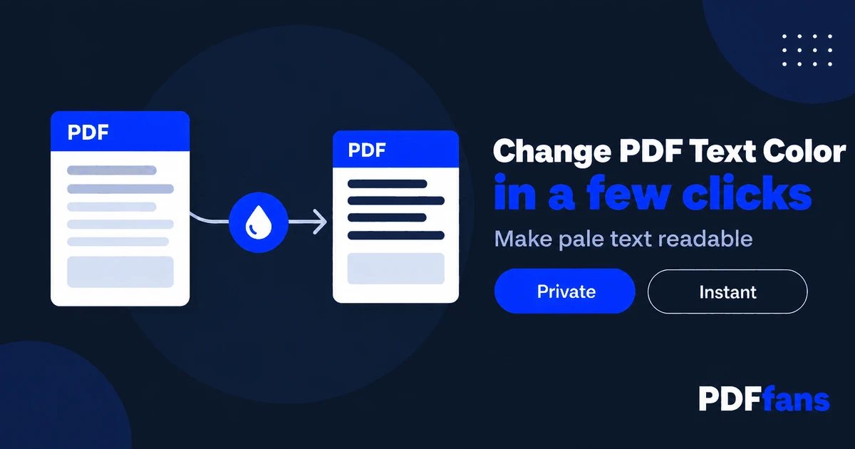 How to Change Text Color in a PDF