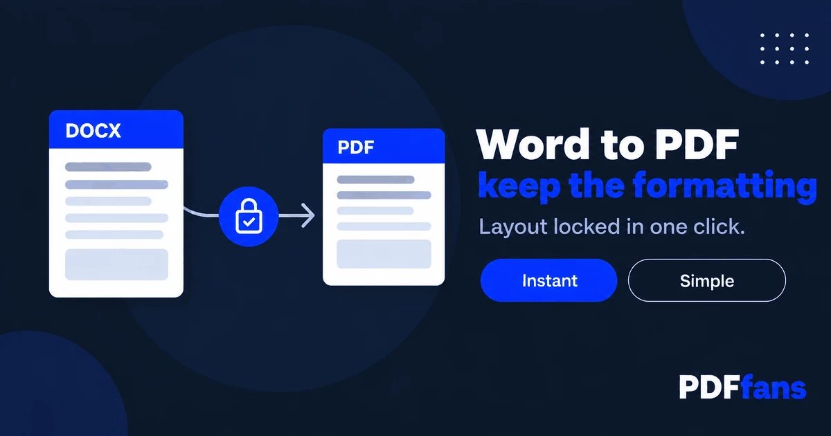 How to Convert Word to PDF and Keep the Formatting
