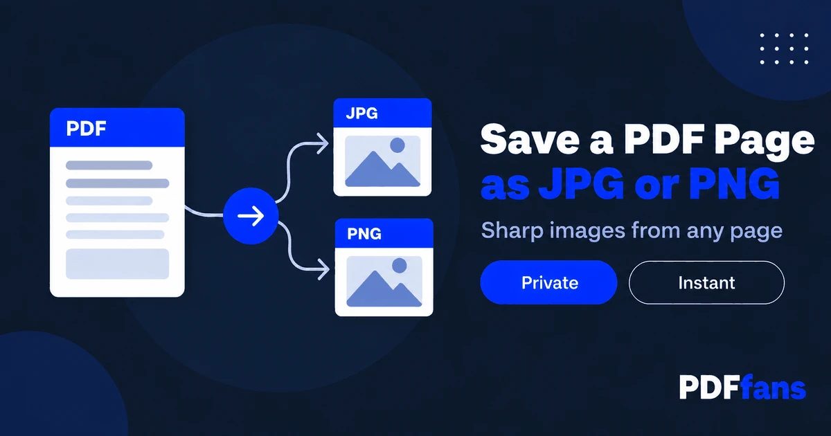 How to Save a PDF Page as an Image (JPG or PNG)